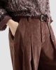 Brunello Cucinelli Women's Stretch Cotton and Cashmere Corduroy Five Pocket Baggy Pants with Monili - 6