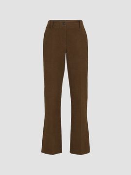 Brunello Cucinelli Women's Stretch Cotton Moleskin Cigarette Trousers