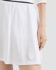 Brunello Cucinelli Women's Stretch Cotton Piqué Mini Skirt with Logo - 4