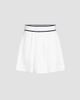 Brunello Cucinelli Women's Stretch Cotton Piqué Mini Skirt with Logo - 7