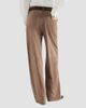 Brunello Cucinelli Women's Suede Baggy Trousers with Monili - 3