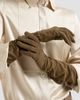 Brunello Cucinelli Women's Suede Long Gloves - 2