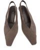 Brunello Cucinelli Women's Suede Snip-Toe Slingback Pumps - 4