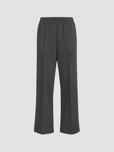 Brunello Cucinelli Women's Techno Cotton and Cashmere Interlock Track Trousers