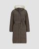 Brunello Cucinelli Women's Techno Cotton Taffeta Down Coat with Shearling Inserts - 1