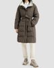 Brunello Cucinelli Women's Techno Cotton Taffeta Down Coat with Shearling Inserts - 2