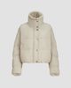 Brunello Cucinelli Women's Techno Cotton Taffeta Down Jacket with Detachable Shearling Insert - 1