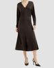 Brunello Cucinelli Women's Techno Wool Jersey Dress with Monili - 3