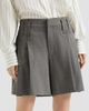 Brunello Cucinelli Women's Tropical Luxury Wool Formal Shorts with Monili - 2