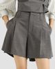 Brunello Cucinelli Women's Tropical Luxury Wool Formal Shorts with Monili - 3