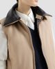 Brunello Cucinelli Women's Twill and Prince of Wales Reversible Down Vest with Detchable Leather Collar - 5