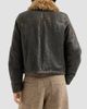 Brunello Cucinelli Women's Vintage-Effect Shearling Aviator Coat with Monili - 3