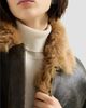 Brunello Cucinelli Women's Vintage-Effect Shearling Aviator Coat with Monili - 5