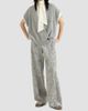 Brunello Cucinelli Women's Virgin Wool and Cashmere Twill Flannel Loose Flared Trousers - 2