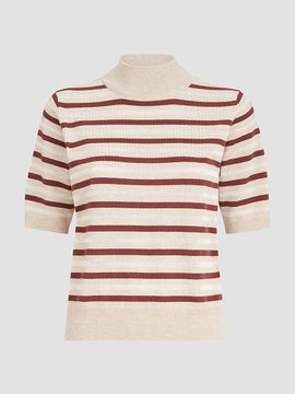 Brunello Cucinelli Women's Virgin Wool, Cashmere and Silk Knit T-Shirt