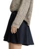 Brunello Cucinelli Women's Virgin Wool Crêpe Chevron Skirt Pants with Monili - 3
