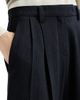 Brunello Cucinelli Women's Virgin Wool Crêpe Chevron Tailored Barrel Trousers - 4