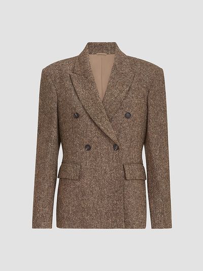 Brunello Cucinelli Women's Virgin Wool Donegal Blazer