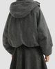 Brunello Cucinelli Women's Virgin Wool Donegal Down Jacket with Detachable Hood and Shiny Zipper Pull - 4