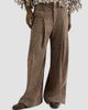 Brunello Cucinelli Women's Virgin Wool Donegal Pleated Barrel Trousers - 4