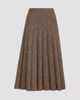 Brunello Cucinelli Women's Virgin Wool Donegal Pleated Skirt - 1