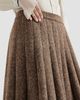 Brunello Cucinelli Women's Virgin Wool Donegal Pleated Skirt - 5