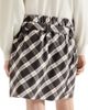 Brunello Cucinelli Women's Virgin Wool Prince of Wales Flannel Utility Mini Skirt - 4
