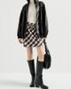 Brunello Cucinelli Women's Virgin Wool Prince of Wales Flannel Utility Mini Skirt - 6