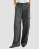 Brunello Cucinelli Women's Virgin Wool Twill Cargo Barrel Trousers with Monili - 2