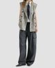 Brunello Cucinelli Women's Virgin Wool Twill Cargo Barrel Trousers with Monili - 6