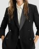 Brunello Cucinelli Women's Viscose and Virgin Wool Tuxedo Jacket with Monili - 5