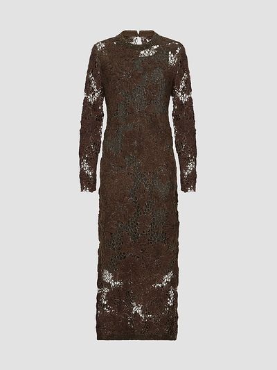 Brunello Cucinelli Women's Whispering Bloom Embroidery Knit Dress