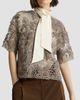 Brunello Cucinelli Women's Whispering Bloom Embroidery Knit T-Shirt - 4