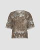 Brunello Cucinelli Women's Whispering Bloom Embroidery Knit T-Shirt - 7