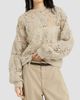 Brunello Cucinelli Women's Whispering Bloom Embroidery Sweater in Sparkling Mohair and Wool - 3