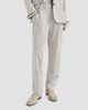 Brunello Cucinelli Women's Wool Flannel Baggy Trousers with Monili - 5
