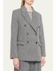 Brunello Cucinelli Wool-Mohair Herringbone Blazer - 4