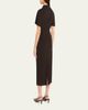 Brunello Cucinelli Wrap-Waist Midi Dress w/ Monili - 3