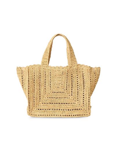 BTB Los Angeles Women's Beth Raffia Tote Bag