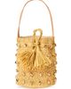BTB Los Angeles Women's Gaila Studded Raffia Bucket Bag - 2