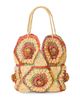 BTB Los Angeles Women's Hazel Floral Woven Raffia Tote Bag - 2