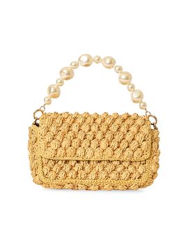 BTB Los Angeles Women's Leilani Raffia Shoulder Bag