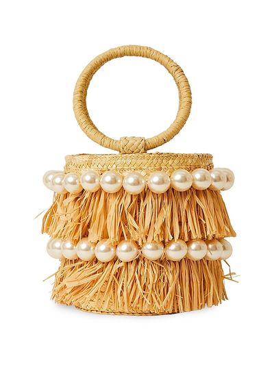 BTB Los Angeles Women's Liv Straw Bucket Bag