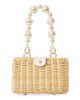 BTB Los Angeles Women's Page Imitation Mother-Of-Pearl Rattan Top Handle Bag - 1