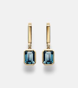 Bucherer Fine Jewellery Bucherer Fine Jewellery 18kt gold drop earrings with topaz