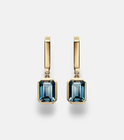 Bucherer Fine Jewellery Bucherer Fine Jewellery 18kt gold drop earrings with topaz