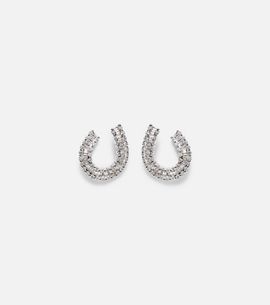 Bucherer Fine Jewellery Bucherer Fine Jewellery Baguette Love 18kt white gold earrings with diamonds
