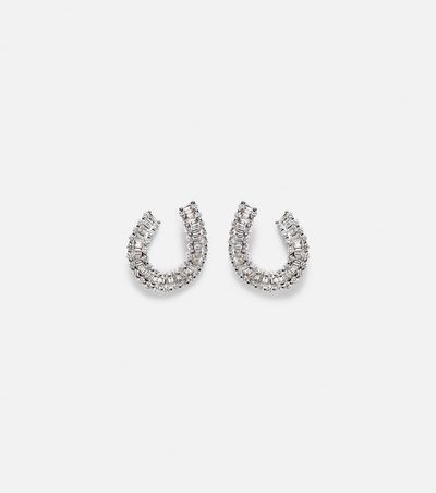 Bucherer Fine Jewellery Bucherer Fine Jewellery Baguette Love 18kt white gold earrings with diamonds