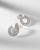 Bucherer Fine Jewellery Bucherer Fine Jewellery Baguette Love 18kt white gold earrings with diamonds - 5