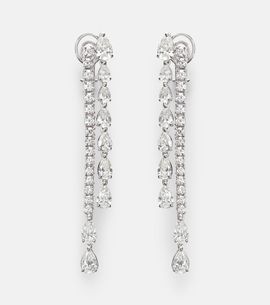 Bucherer Fine Jewellery Bucherer Fine Jewellery Diamond Twist 18kt white gold drop earrings with diamonds